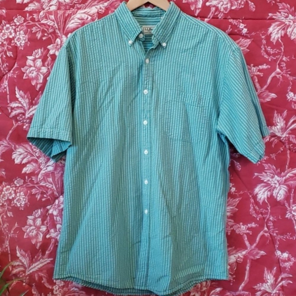 L.L. Bean Short Sleeve Button Down Shirt